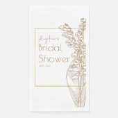 Party Napkins für eine Brautdusche. Serviette (Vorderseite)