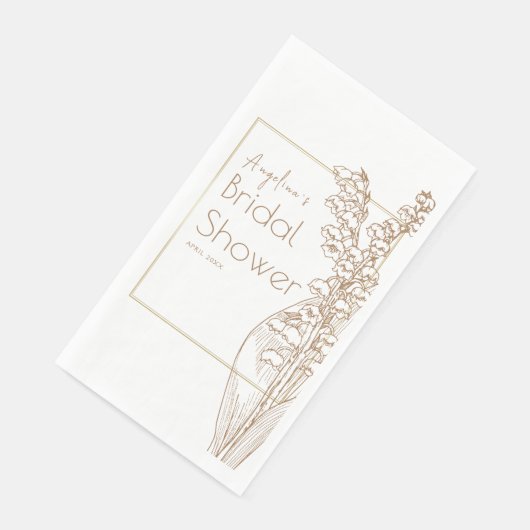 Party Napkins für eine Brautdusche. Serviette (Ecke)