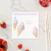 Party Napkins Geburtstagsparty mit Süßeis Serviette (Beispiel)