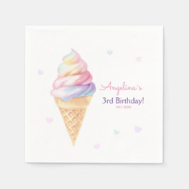 Party Napkins Geburtstagsparty mit Süßeis Serviette