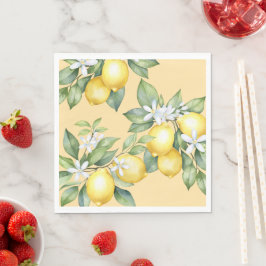 Party Napkins Lemon Zitrus 1. Geburtstag. Serviette