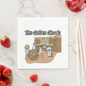 Party Napkins mit Golden Girls als Gespenster Serviette (Beispiel)