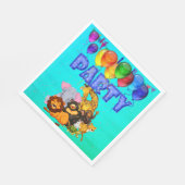 Party Napkins mit Tieren Serviette (Ecke)