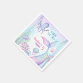 Party Napkins Nautical Themed Birthday Party. Serviette (Ecke)