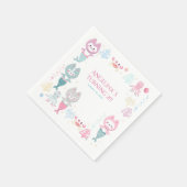 Party Napkins Nautical Themed Birthday Party. Serviette (Ecke)