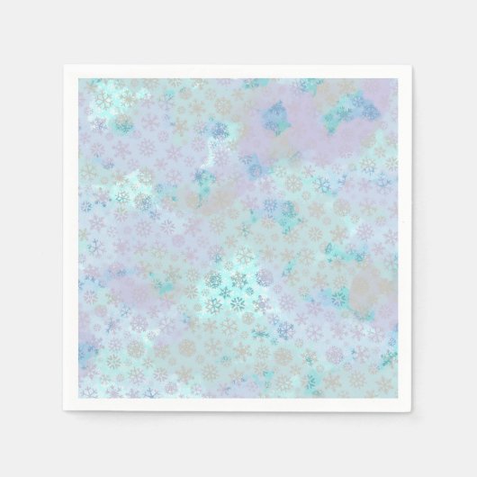 Party Napkins Schneeflocken Serviette (Vorderseite)