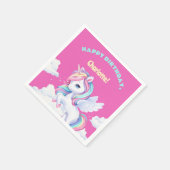 Party Napkins to a magical birthday party. Serviette (Ecke)