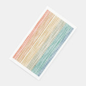 Party Napkins Wasserfarbe Regenbogen Streifen Serviette (Ecke)
