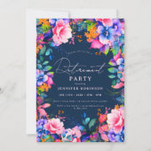 Party Navy Blue Einladung (Vorderseite)