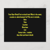 Party, Neon Grün/Schwarz Flyer (Hinten)