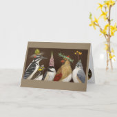 Party Night at Feeder card Karte (Gelbe Blume)