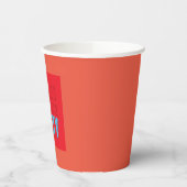 Party nimmt zwei farbige Blue Paper Cup Pappbecher (Links)