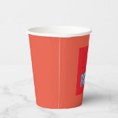 Party nimmt zwei farbige Blue Paper Cup Pappbecher (Rechts)
