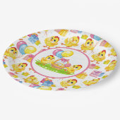 Party Oaster Chicks Papier Teller (Schrägansicht)