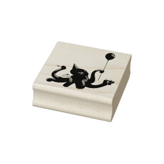 Party Octopus Gummistempel
