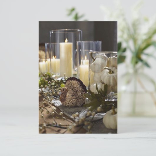 ** PARTY- ODER ABENDESINVITATION DES ERNTEDANKS** EINLADUNG (Stehend Vorderseite)