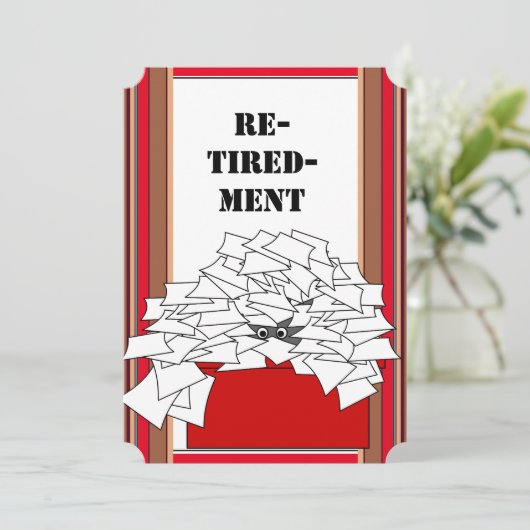 Party oder Ankündigung des Ruhestands (Stehend Vorderseite)