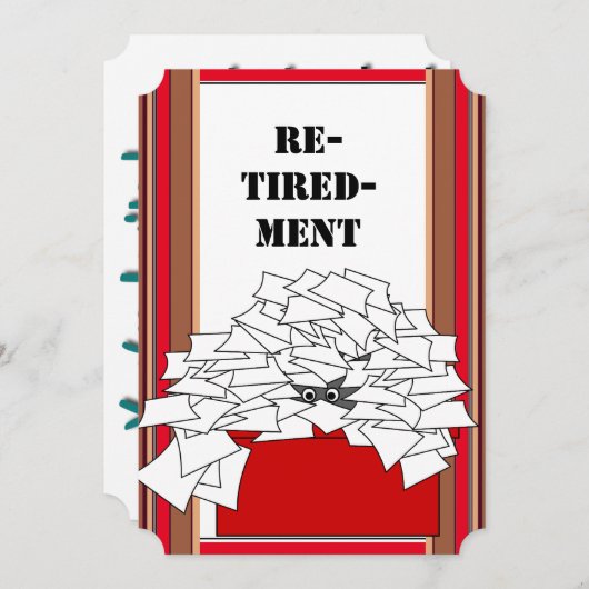 Party oder Ankündigung des Ruhestands (Vorne/Hinten)