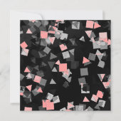 Party oder Feier Confetti Rosa Einladungen (Vorderseite)