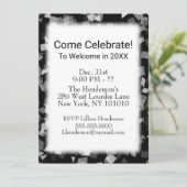 Party oder Feier Neujahr Confetti Einladungen (Stehend Vorderseite)