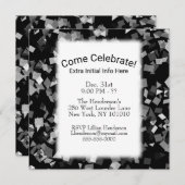 Party oder Feier Neujahr Confetti Einladungen (Vorne/Hinten)