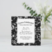 Party oder Feier Neujahr Confetti Einladungen (Stehend Vorderseite)