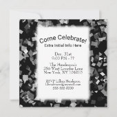 Party oder Feier Neujahr Confetti Einladungen (Vorderseite)