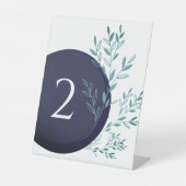 Party oder Hochzeit Tischnummern Sockelschild (Vorderseite)