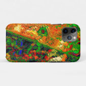 Party oder Karneval von Malereien, orange und grün Case-Mate iPhone Hülle (Rückseite (Horizontal))