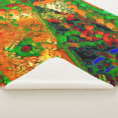 Party oder Karneval von Malereien, orange und grün Sherpadecke (3/4)