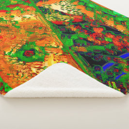 Party oder Karneval von Malereien, orange und grün Sherpadecke