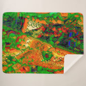 Party oder Karneval von Malereien, orange und grün Sherpadecke (Vorderseite (Horizontal))