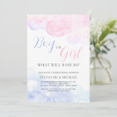 Party oder Mädchen Einladung (Stehend Vorderseite)