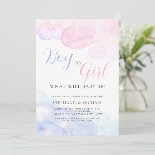 Party oder Mädchen Einladung (Stehend Vorderseite)