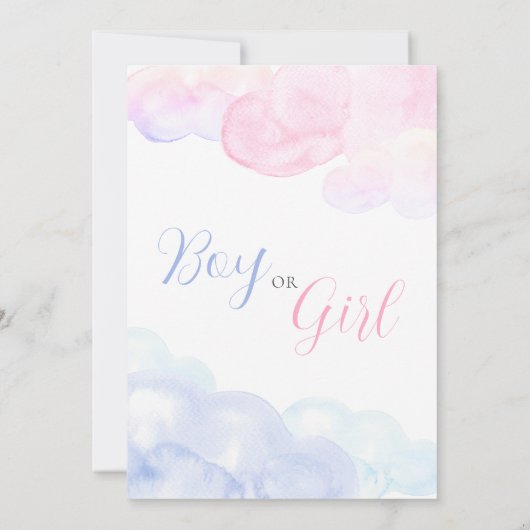 Party oder Mädchen Einladung (Rückseite)