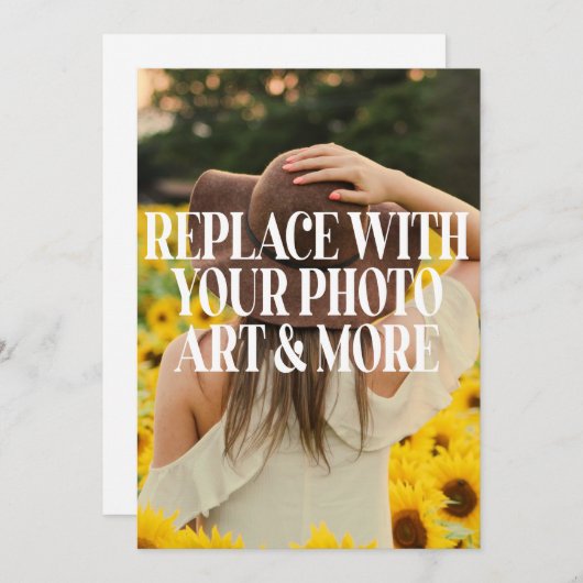 Party- oder Veranstaltungseinladung Einladung (Vorne/Hinten)