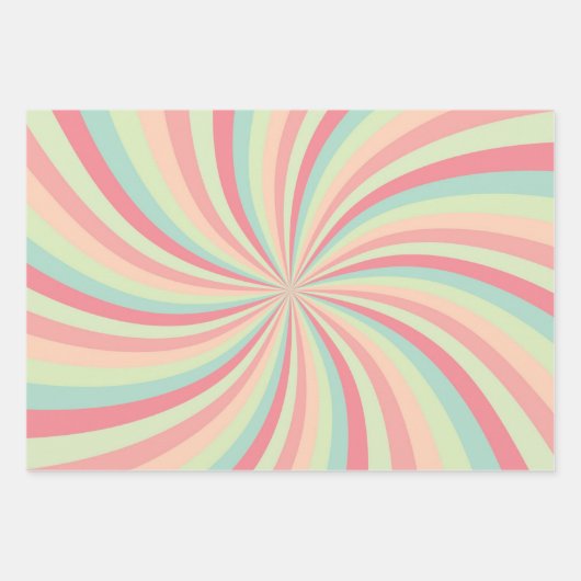 Party Ostereier Set von 3 Geschenkpapier Set (Vorderseite 2)