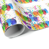 Party Packpapier. Geschenkpapier (Rolleneckpunkt)