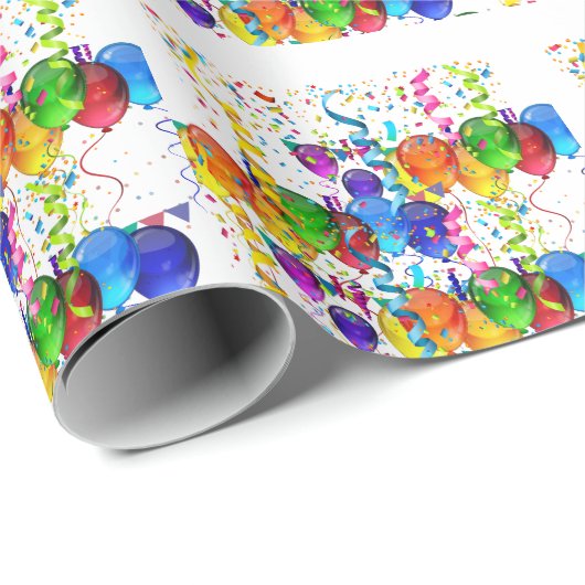 Party Packpapier. Geschenkpapier (Rolleneckpunkt)