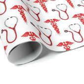 Party-Packung für lustige Krankenschwestern Geschenkpapier (Rolleneckpunkt)