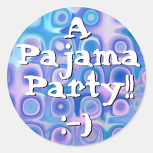 PARTY - Pajama-Party mit Aufkleber für Feierliche