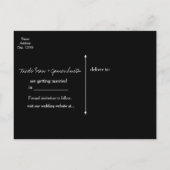 Party Palmen Tropenweiße Vintage Ankündigungspostkarte (Rückseite)