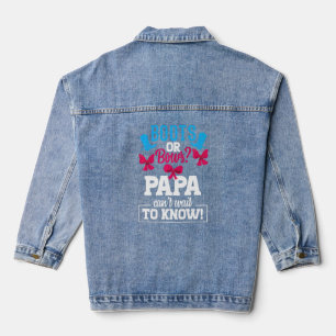 Party Papa Baby Announ Jeansjacke