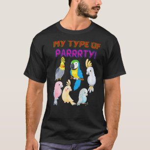 Party Papagei Liebe für Vögel Meine Art Papa T-Shirt