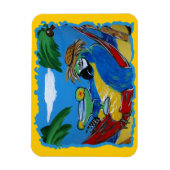 Party Papagei Magnet (Vertikal)