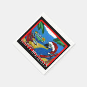 PARTY PAPAGEI SERVIETTE (Ecke)