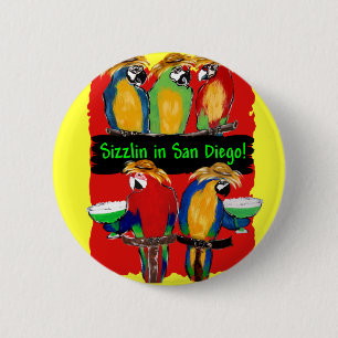 PARTY PAPAGEIEN BUTTON