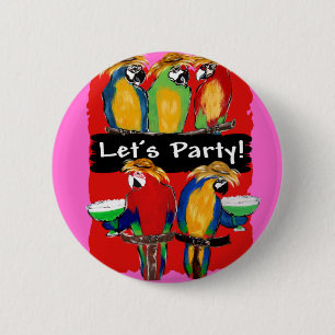 PARTY PAPAGEIEN BUTTON