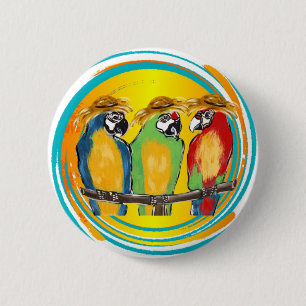 PARTY PAPAGEIEN BUTTON