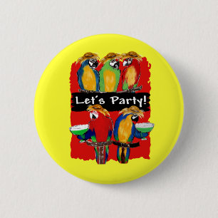 PARTY PAPAGEIEN BUTTON